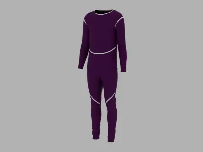 Sport Suit Low-poly 3D model