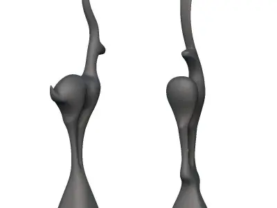 Deer Standing Deco 3D print model