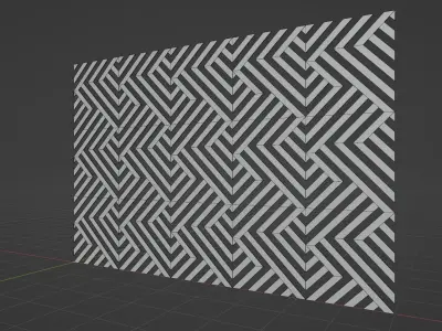 Wall wood seamless set2 V23 3D model
