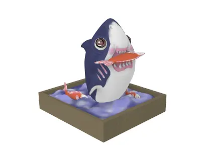 Cute Shark 3D print model