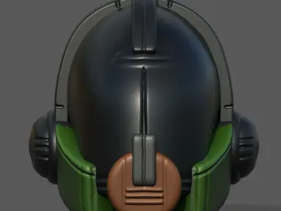 Helmet plastic mask protection pollution ball shaped Low-poly  Low-poly 3D model order