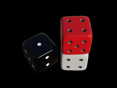 Gaming Dice Free 3D model