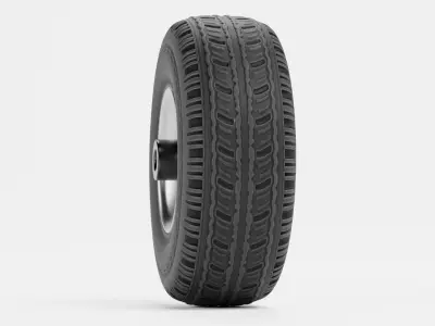 Tire V2 - Standard Automotive Wheel Low-poly 3D model