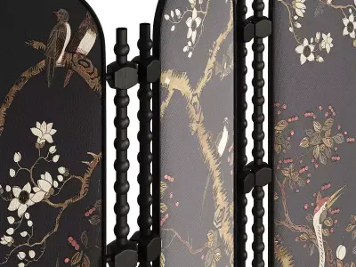 Screen partition 3D model