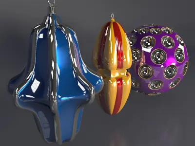 Christmas tree decoration items 3D print model