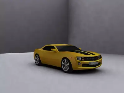 Low Poly Game Ready chevy camaro Low-poly 3D model
