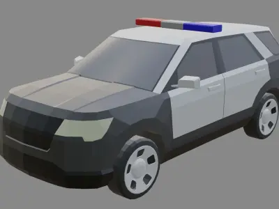 LowPoly Car Pack Low-poly 3D model