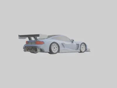 Track Car with Adjustable Suspension model 2 Low-poly 3D model