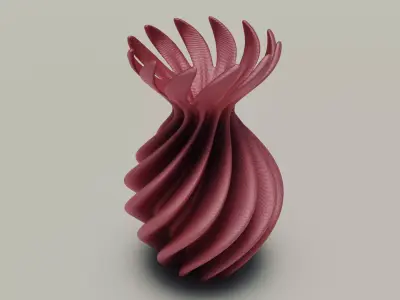 PRINTABLE VASE  FLOWER VASE  3D VASE 3D print model