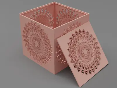 Mandala Ornament Box 3D model