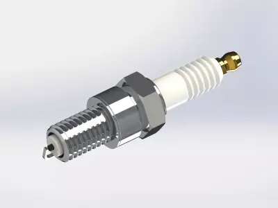 Spark plug 3D print model
