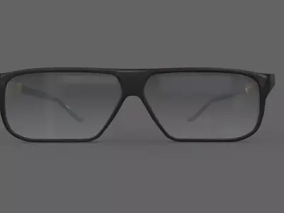 Big Frame Sunglasses Low Poly PBR Realistic Low-poly 3D model