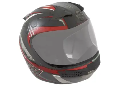 Motorbike Helmet Model Free 3D model