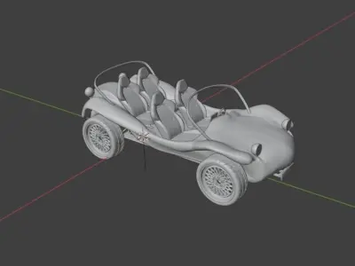 Beach car 3D model