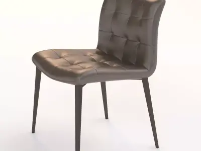 Design Depot Bontempi Casa Kuga Steel Leg Chair 3D model