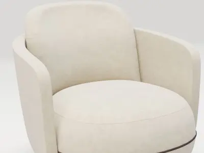 Wittmann Miles Armchair 3D model