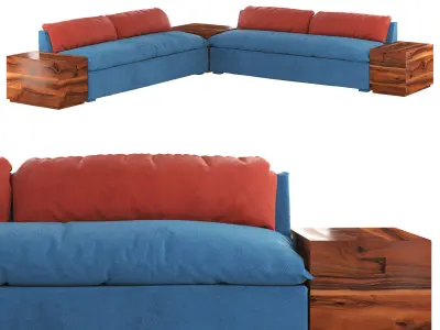 Grant Sectional Sofa Free 3D model