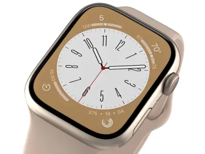 Apple Watch Series 8 Gold 3D model