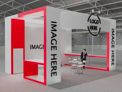 Exhibition Stand 04 6m x 7m 3D model