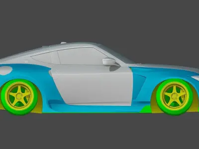 NISSAN Z PROTO STREETHUNTER WIDEBODYKIT Low-poly 3D model