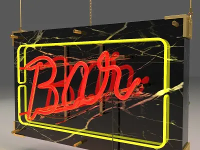 Neon sign 3D model
