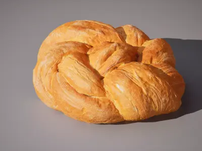 Wheat Bread 5K triangles 4K PBR textures Low-poly 3D model