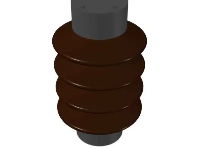 Voltage outdoor mounting insulator C4-125 Free 3D model