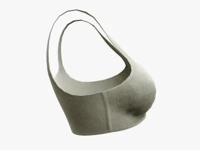 Sports Bra Low-poly 3D model