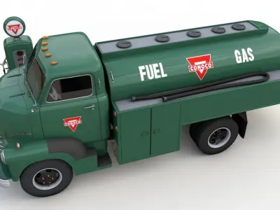 CHEVY 6400 FUEL TRUCK 1949 3D model