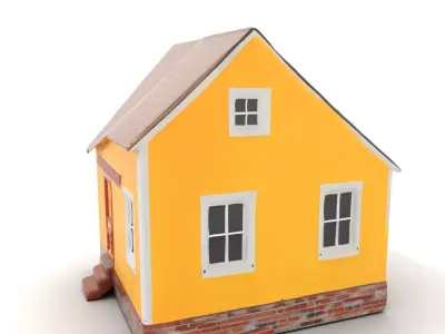 Sunny Cottage model pack Low-poly 3D model