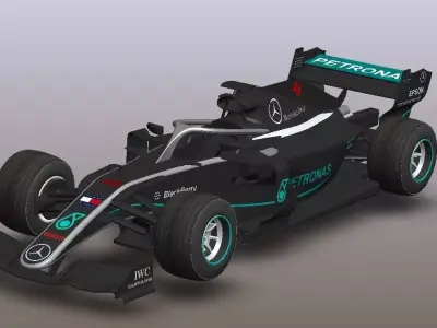 Mercedes AMG Petronas F1 Concept Design 3D print model