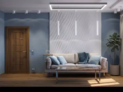 Modern living room 3D model