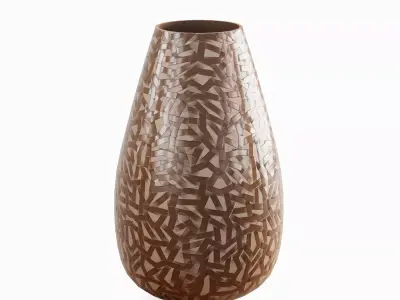 Porcelain Vase B 03 Low-poly 3D model