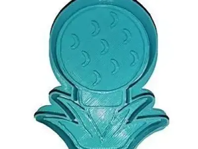 Golf ball cookie cutter 3D model