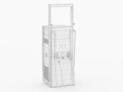 Ingeteam Rapid 180 EV Car Charging Station 3D model