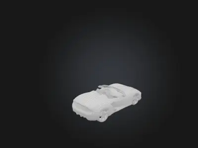 Realistic Car Toy Low-poly 3D model