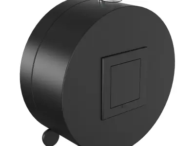 Analogical Clock - 3 Colors Low-poly 3D model
