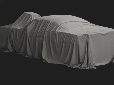 Retro Car Cover 08 3D model