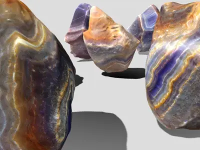 Agate MEGA Crystal Rock Collection 3D model