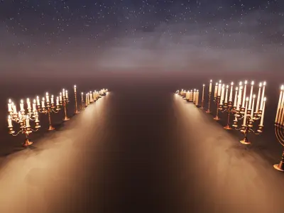 Candles Package  100 Variations Low-poly 3D model
