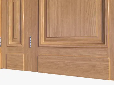 Door classic quad 01 3D model