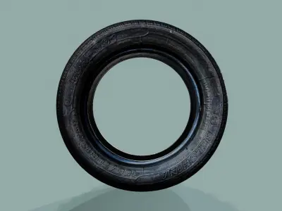 3D Scan Car Tire Low-poly 3D model