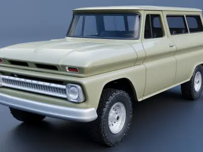Chevrolet Suburban 1965  3D print model
