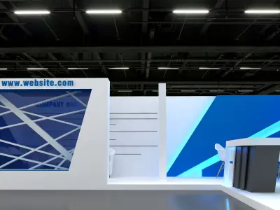 3D Exhibition and Booth 3D model 3D model