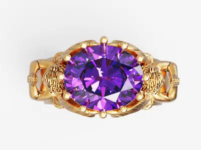 Oval and praying baby angel Sculpture jewelry gold 3D print model