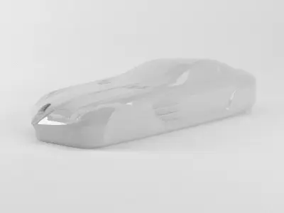 The silhouette of the car Mercedes-Benz SLR McLaren 3D print model