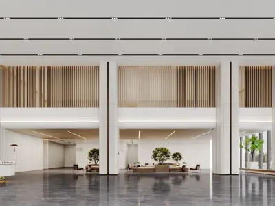 hotel lobby 3D model