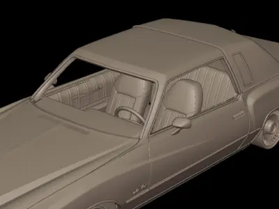 CHEVROLET MONTE CARLO 1976 3D PRINT MODEL 3D print model