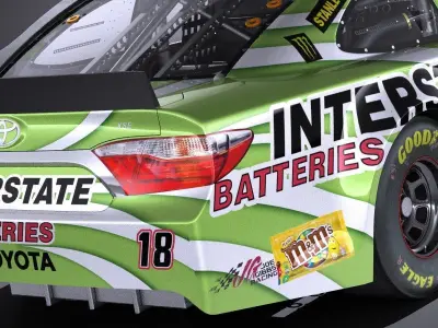 Nascar Toyota Camry Interstate Kyle Bush 2017 VRAY 3D model