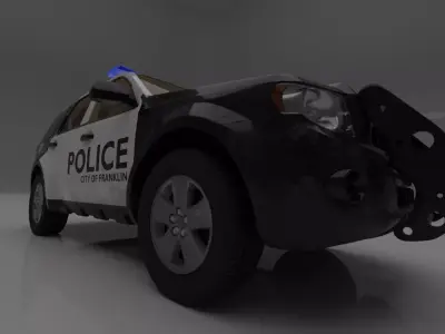 police car 3D model